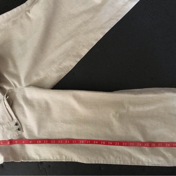 NWT never worn Lili Bleu wide leg linen pants w/built in sash belt. - Picture 5 of 8